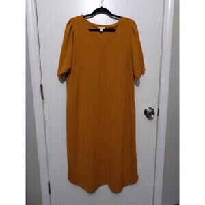 Ladies Cato Mustard Yellow Dress